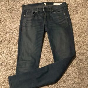 Rag And Bone Jeans Womens 27 Blue Skinny Mid Rise Stretch